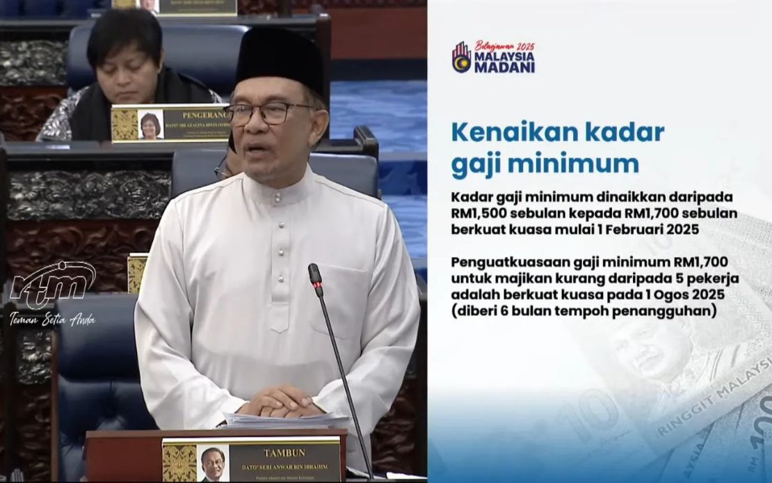 Minimum Wage Rise to RM1,700 Expected to Enhance Living Condition